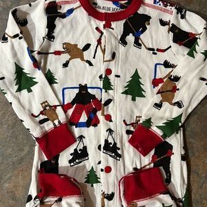 Wild About Hockey Romper 18-24 mo Little Blue House